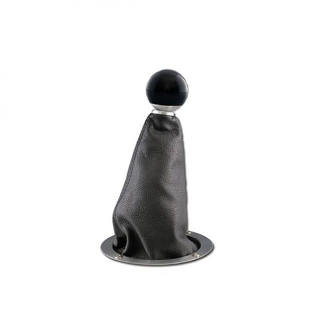 Shifter Boot, Hi-Top Round, Choice of Bezel, 3/8"-24 or 3/8"-16 Thread, Lokar