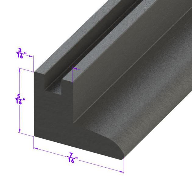 Metro Moulded Parts 1934-1960 Chevrolet / Cadillac / Buick / Oldsmobile / Pontiac Vertical Seal for Vent Window. Each Is 17" Long. Pair VS 2