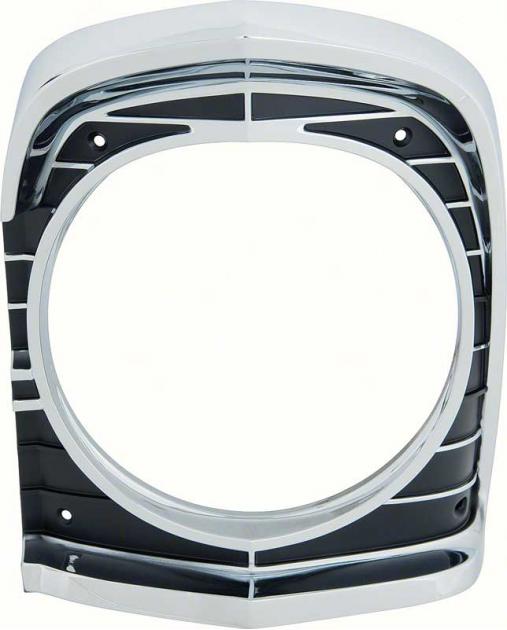 1967 Chevy II Nova, Headlamp Bezel, Die-Cast, LH Driver Side