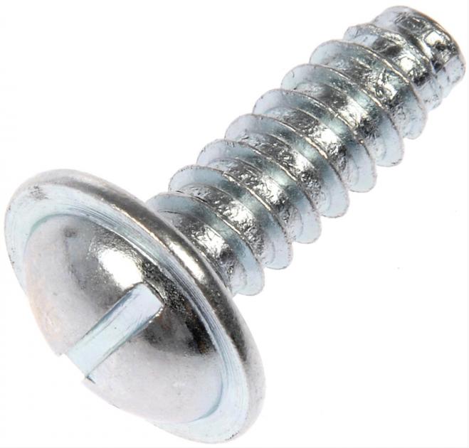 Redline Restomotive License Plate Screw, Thread Size; 1/4"(# 14) x 3/4"