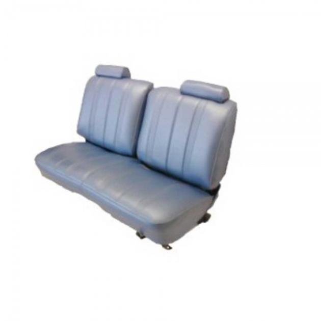 Malibu Seat Cover, Front Bench Three Wide Vertical Pleats, No Arm Rest, With Head Rests, Vinyl, 1978-1980