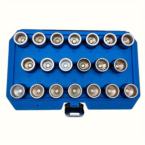 20PCS Wheel Locking Nut Key Kit For Porsche VW Touareg, Wheel Lock Nut Socket Adapter Set, Wheel Anti-theft Lug Nut Removal Tool, Anti-theft Screw Remover