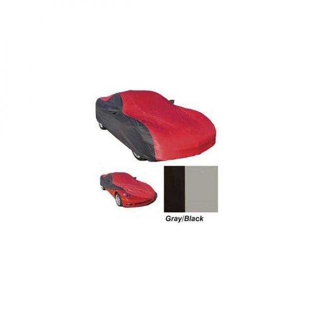 Corvette Car Cover, CoverKing, Two-Tone Stormproof™, Without Logo, Convertible, Gray/Black, 2005-2013