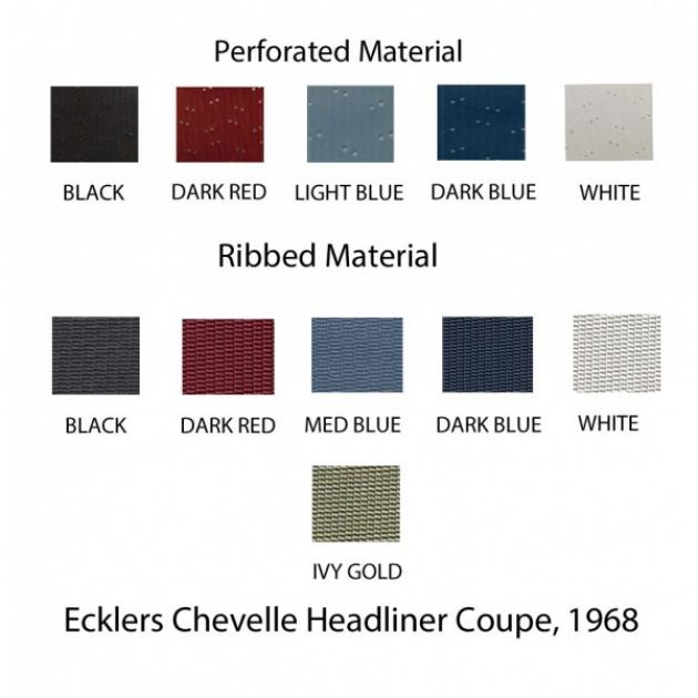 ChevelleHeadliner, Standard Kit, 6-Bow Style, 2-Door Coupe, 1968