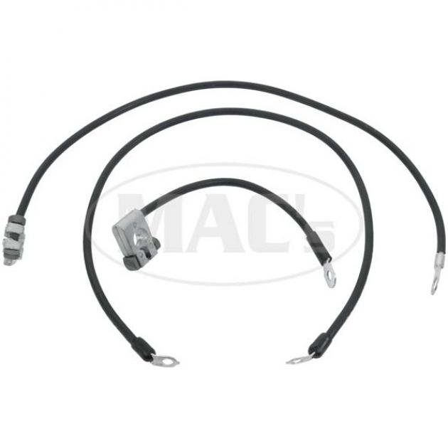 Ford Mustang Battery Cable Set - Reproduction - Early 6 Cylinder Engines