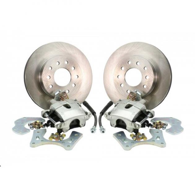Rear Disc Brake Conversion Kit, For Cars With Staggered Shocks And C-Clip Rear End, 1970-1977