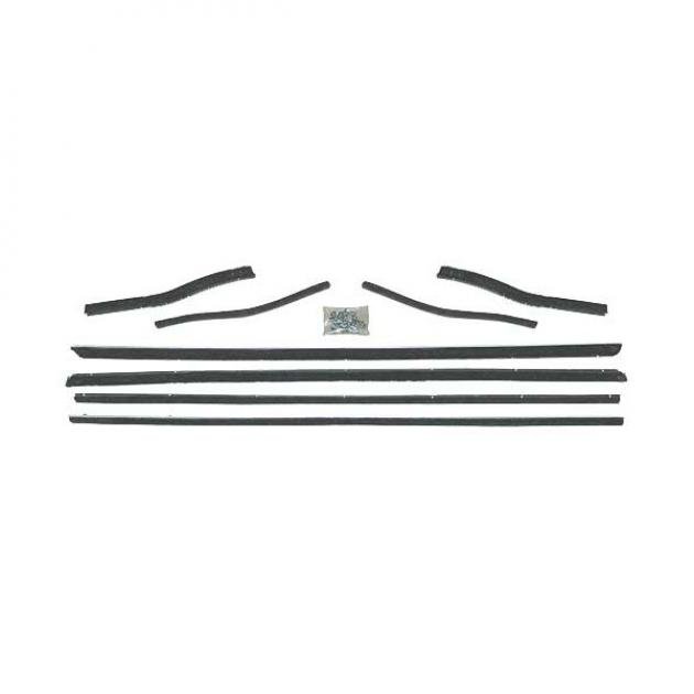 Ford Mustang Belt Weatherstrip Kit - 8 Pieces - Inner & Outer - Coupe & Convertible - Door Windows & Rear Quarters