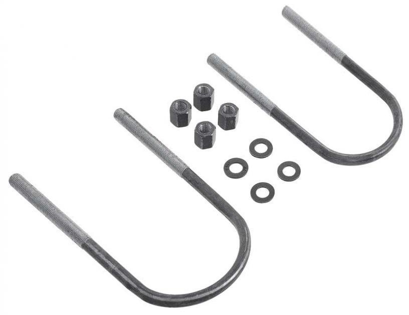 Rear Leaf Spring U-Bolts, 3-1/2" Wide X 7-1/4" Long, Fits 3-1/2" Axle Tubes