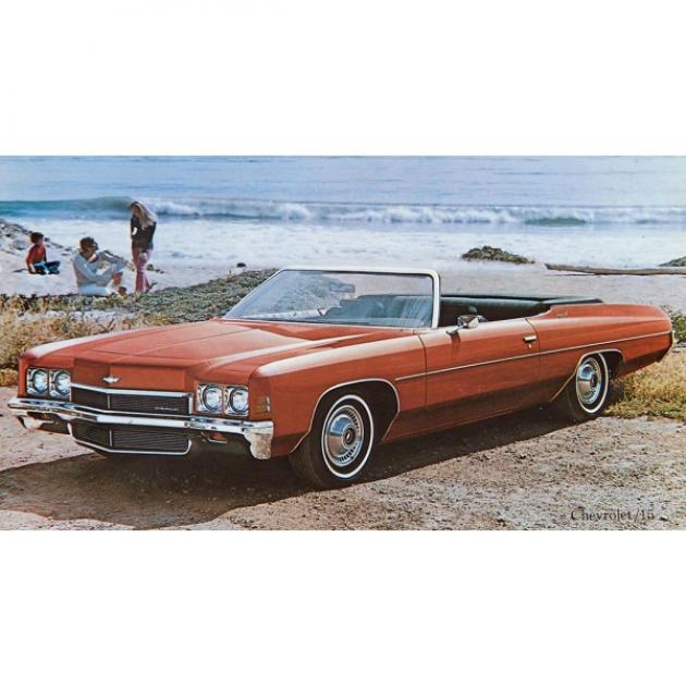Full Size Chevy Seat Cover Set, Split Bench Vinyl, Convertible, Impala, 1971-1972