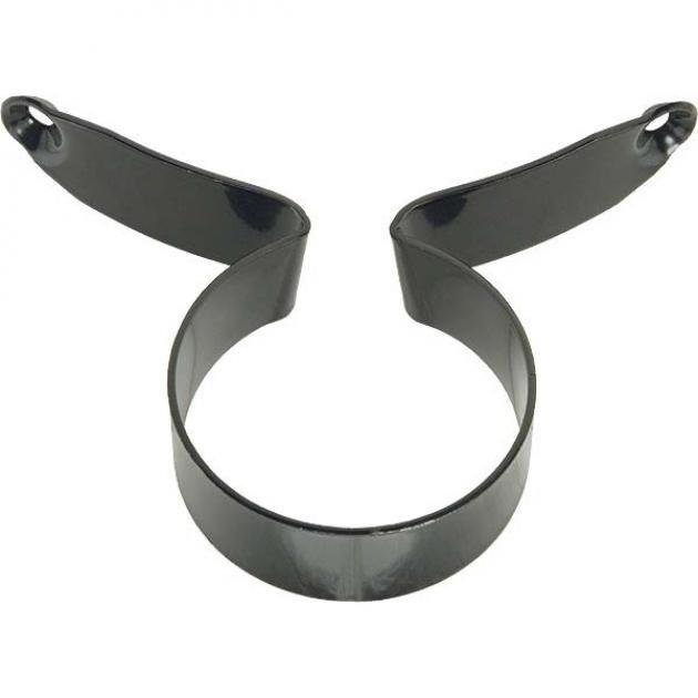 Model A Ford Temperature Gauge Strap - Steel - Powder-coated - Black - For Oval Style Speedometer