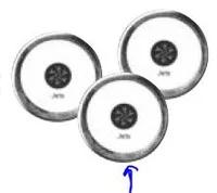 Emerald Spa DS-6 Jets 1 Control Panel Single Button 91032200