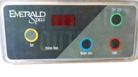 Emerald Spas 4 Button Control Panel 50831 Set Water Air Light
