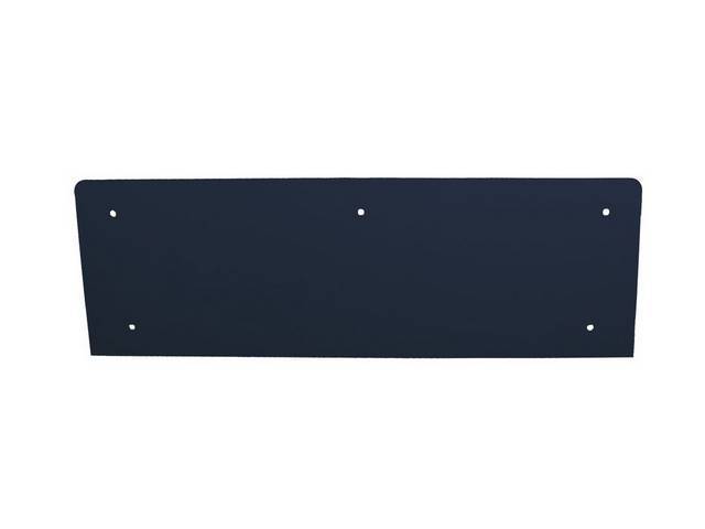 Seat Back Panel, Molded ABS Plastic, Corinthian Grain Vinyl, Dark Blue