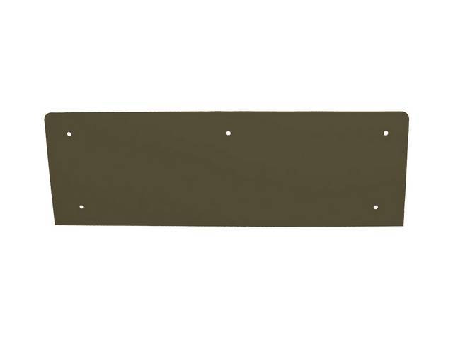 Seat Back Panel, Molded ABS Plastic, Corinthian Grain Vinyl, Ginger (Chestnut)
