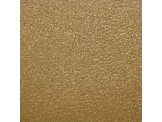 Front Deluxe Bench Seat Upholstery Set, Sandalwood Vinyl With Sandalwood Vinyl Inserts
