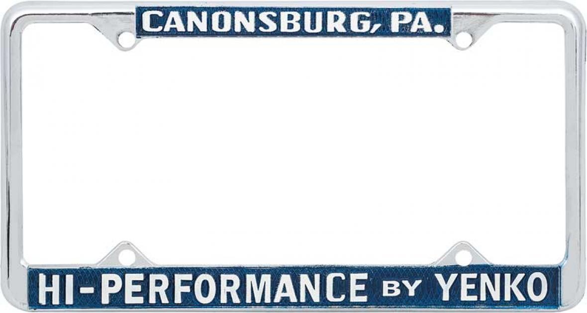 1966-71 Yenko, License Plate Frame, Hi-Performance by Yenko, Each