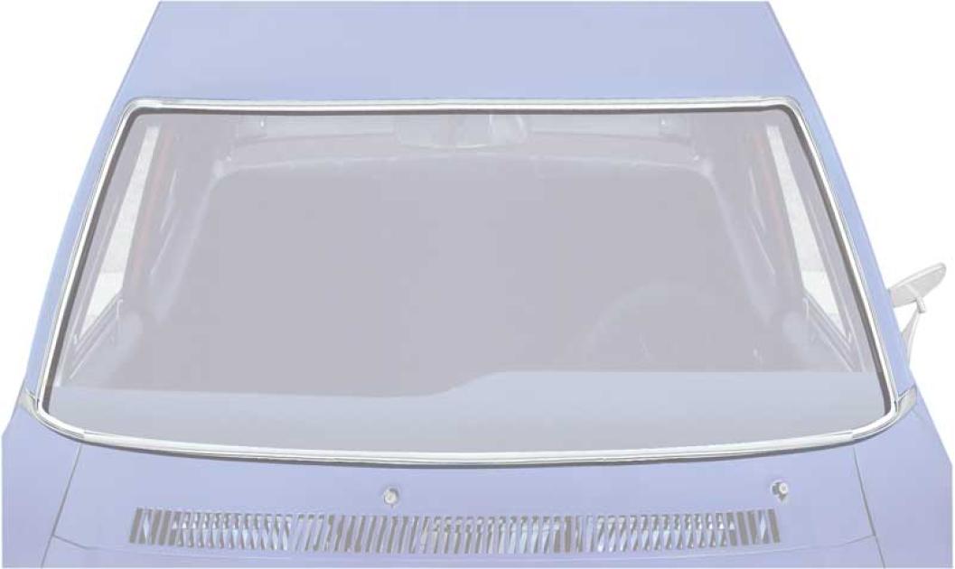 1975-81 Nova, Apollo, Skylark, Omega, Ventura, Phoenix, Front Windshield Molding Set, 6 Piece Set
