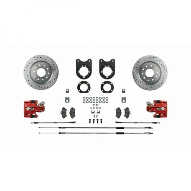 Big Brake Rear Disc Conversion, Staggered, 75-81