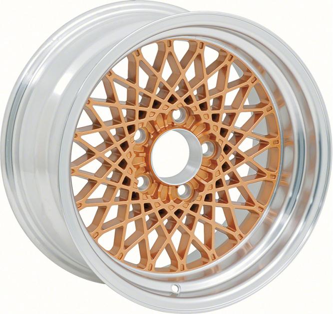 1982-92 Pontiac Firebird, GTA Alloy Wheel, 16" x 8", 4-3/4" Backspacing, 0 mm Offset, Gold, Each