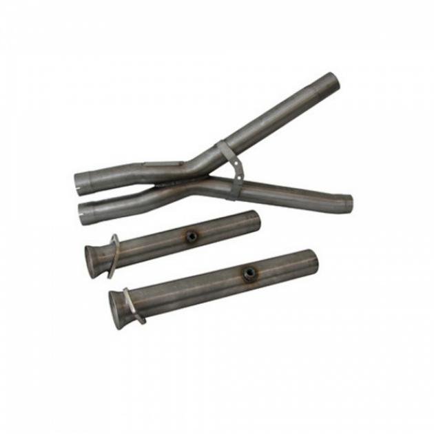 2005-2009 Corvette BBK C6 2-3/4" Stainless Off Road X-pipe