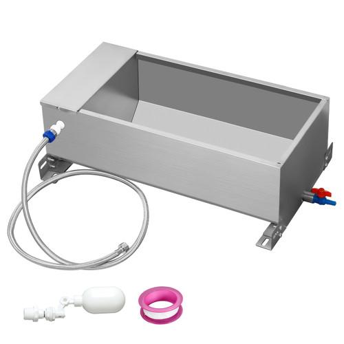 Large Capacity Automatic Livestock Waterer - Self-Filling Metal Trough with Float Valve for Dogs, Horses, Goats, Pigs, Cows & Deer 19.7W x 7.9H x 11.8D Inches (Discontinued)