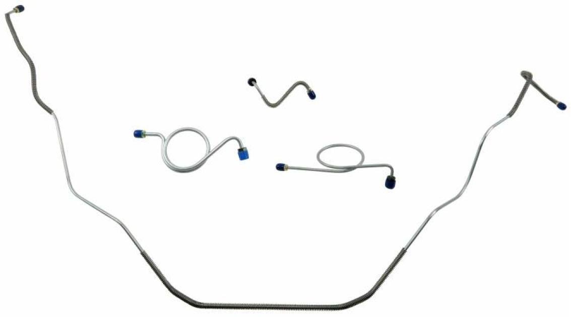 Shafers Classic Reproductions 1967-1968 Chevrolet Full Size Front Brake Line Set, Stainless Steel FBL409S