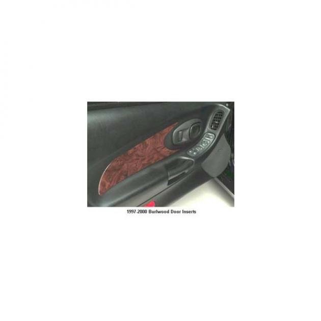 Corvette Door Inserts, Burlwood, 1997-2004