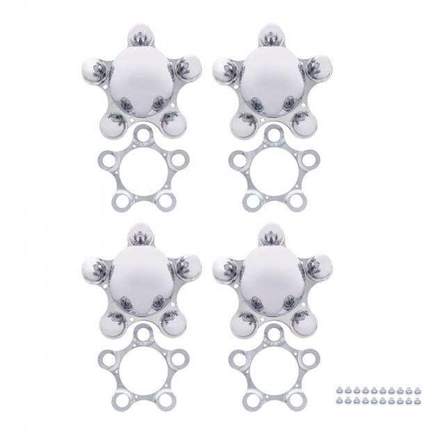 United Pacific 5 X 4-3/4" Spider Wheel Hub Cover (4/Set) C8056