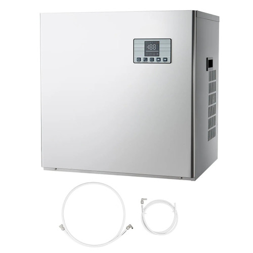 Commercial Ice Maker Machine - Head Only, 400 lbs/24h Output, Self-Cleaning, Adjustable Thickness, Scheduled Ice-Making, Touchscreen Control
