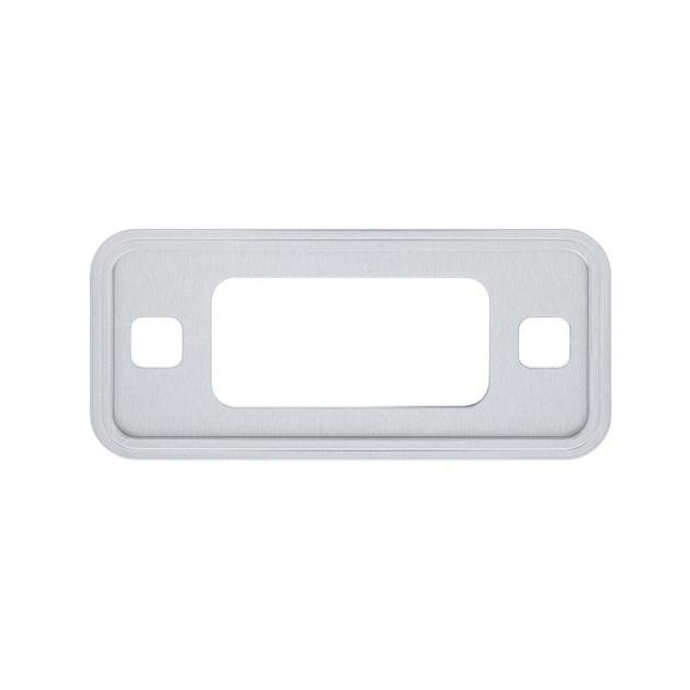United Pacific Clear Anodized Billet Aluminum Side Marker Light Bezel For 1970-77 Ford Bronco 110774