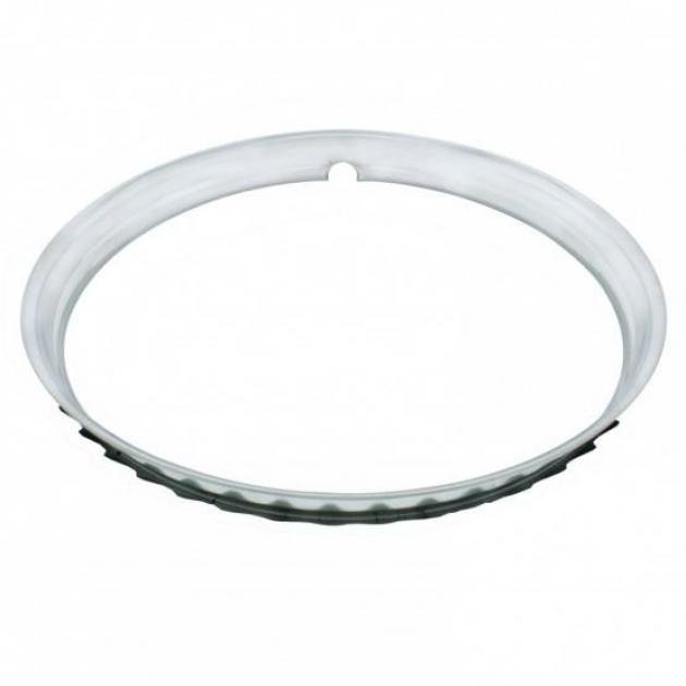 United Pacific 15" Smooth Stainless Steel Beauty Rim A6224-1