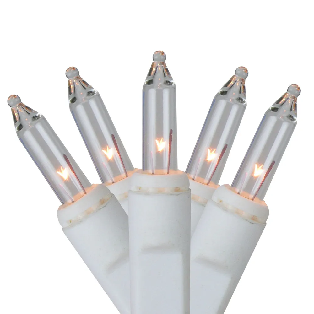 13.2′ Clear Mini Icicle Christmas Decor Lights