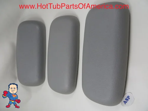 Gray Spa Headrest 3-Pack – Infinity, Raindance, Four Winds, Premier, Serenity | Discontinued Croccs Pillow