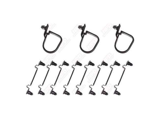 Wire Strap Kit, Holds Down Wire Harness To Side Of Inner Shields , Correct Straps And Colors For Each Application