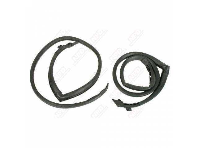 Seal, Roof Rail, Rubber, Correct Repro, Seals Fit Into Roof Line Channel And Seal Top Of Door/Window And Quarter Glass, Charger *Se*