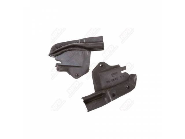 Seals, Door Lock Pillar, Steel Rubber Coated, Seals Quarter Window Opening At Top Of Door Jamb