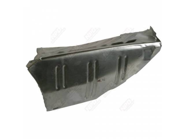 Trunk Floor Extension, Lh, Drops Down From Trunk Pan To Bottom Of Quarter Panel, Us Made