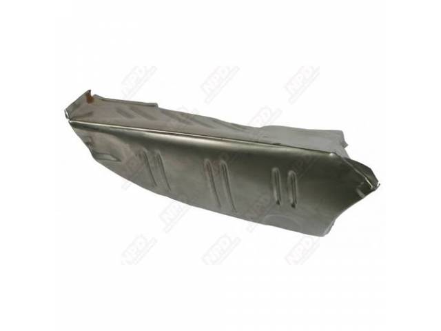 Trunk Floor Extension, Rh, Drops Down From Trunk Pan To Bottom Of Quarter Panel, Us Made
