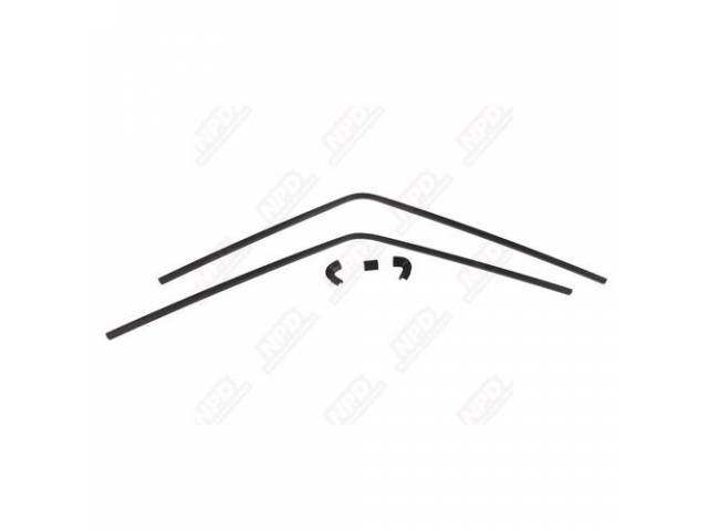 Molding Set, Rear Window, Inner, Black, (5) Piece Set, Does Not Incl Lower Section, Us-Made Oe Correct, Repro