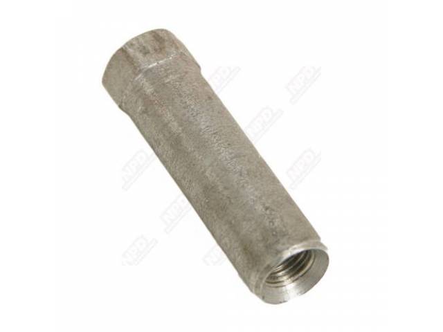 Sleeve Nut, Exhaust Manifold, Short Style, Correct 3/8 Inch -24 Unf X 1.94 Inch Hex Head, Repro