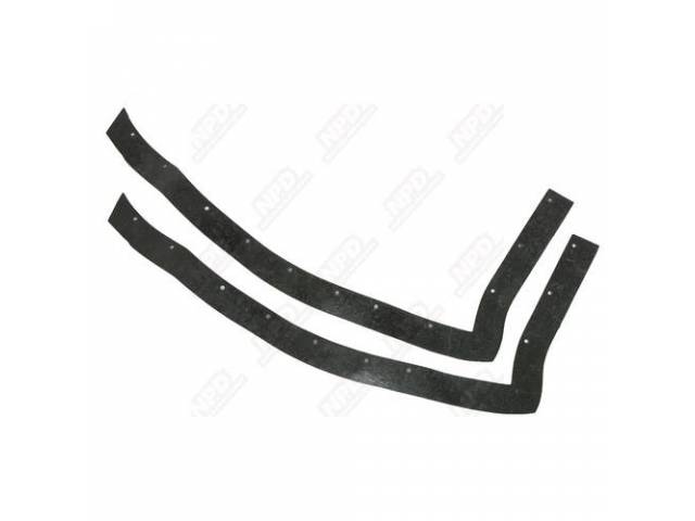 Headlight Seal Kit, (2) Pc Kit, Rubber Seals, Correct Clips And Fasteners, Fastens To Fenders
