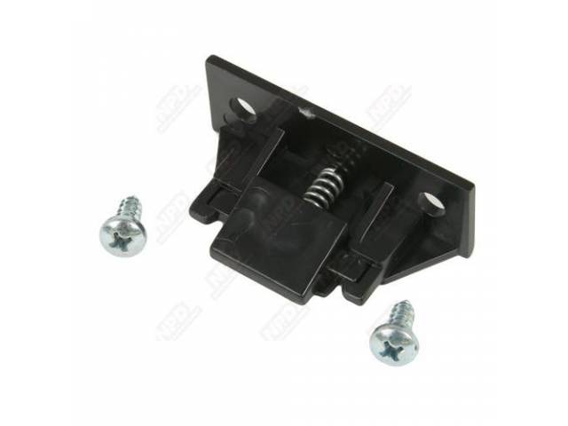 Spring Wedge, Hood, Incl Mounting Screws, Repro, This Spring Loaded Bumper Is Designed To Keep Proper Hood Alignment