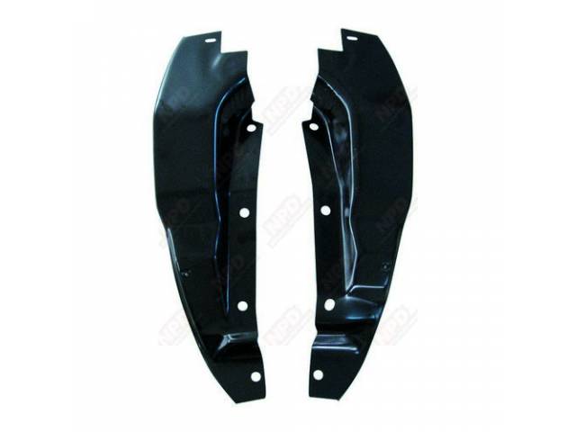 Splash Shield, Fender, Rear, Pair, Repro, These Are The Steel Units That Fit Between The Front Fender And Cowl Panel