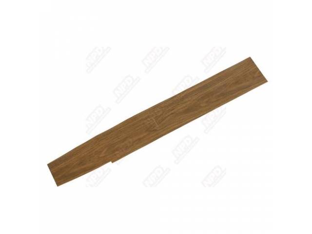 Woodgrain Insert, Console, Gunstock, Vinyl, Repro, Die Cut Woodgrain W/ Self Adhesive Backing