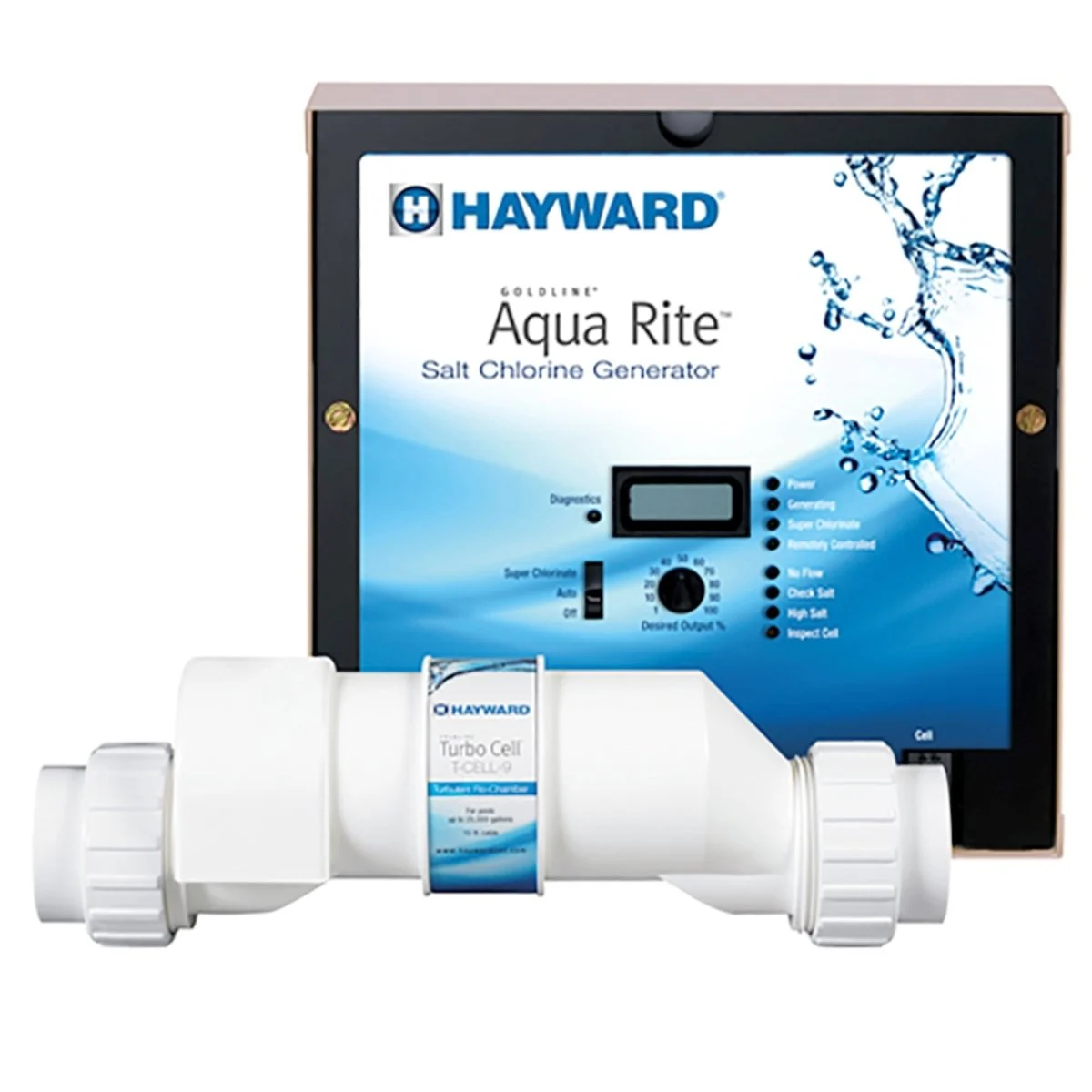Hayward AquaRite W3AQR3 Salt Chlorine Generator with TurboCell 15K gal