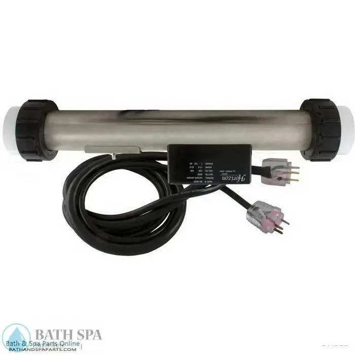 Hydro-Quip 4.5kW PS Electronic Heater [2″x15″] [240V] [L-Shape] [Long Cord] [Clamps] (48-PS45)