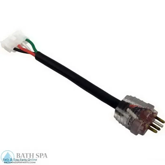 Hydro-Quip 6″ Universal Pump 2 [2-Speed] Adapter Cord [Brown] [14/4 Wire] [120/240V] [15 Amp] [Lit Molded/AMP] (30-1230-L6)