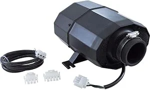 HYDROQUIP Silent Aire Blower with 42″ Adapter Cord and 6” Universal Cord/Plug 120V 1 HP