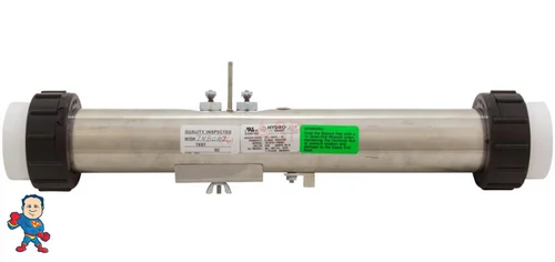 HydroQuip Silver B Series FloThru Heater 2-1/4″ x 15″ 5.5kw Remote Slide Versi Heat