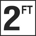 Inlays 2 FT Smooth 6 x 6 Tile 4″ Lettering C610020 (Smooth Waterline)